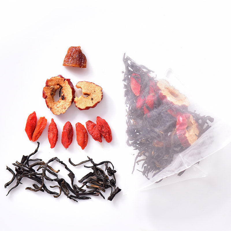 红色枣和goji浆果草本金字塔茶袋36g