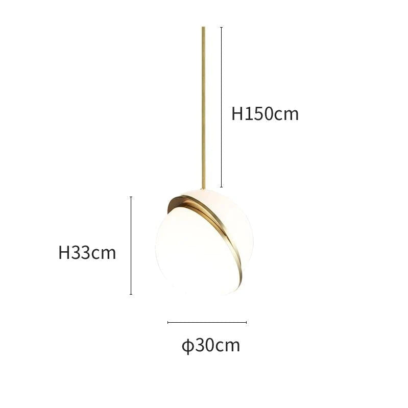 Modern LED Pendant Light Crescent Pendant Lamp