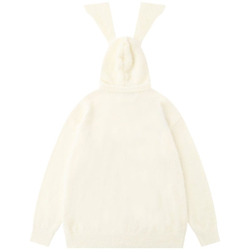 Lemandik? Fluffy Rabbit Mohair Sweater with Ears