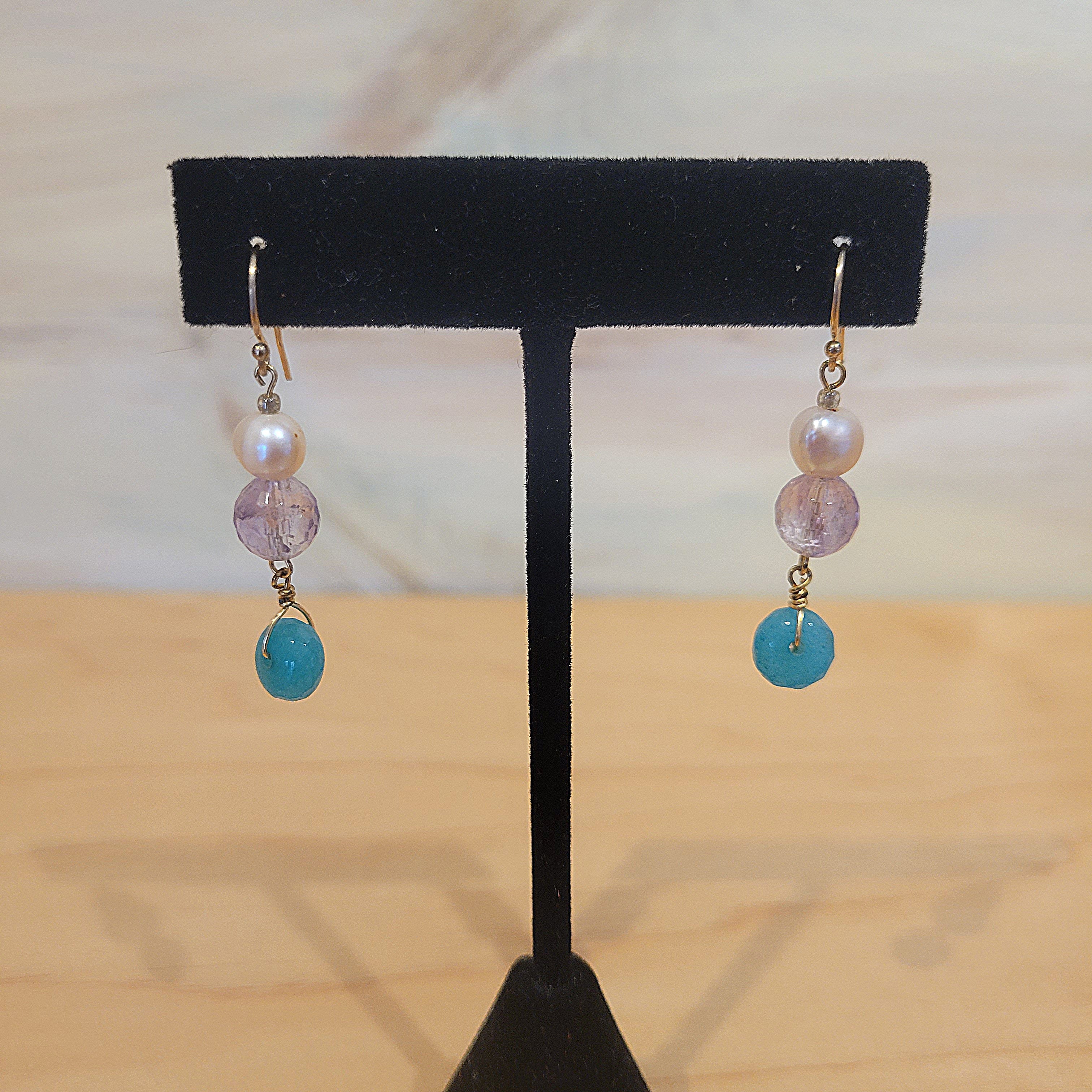 Pearl Gemstone Earrings