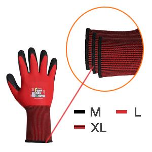 nitrile coated construction work gloves