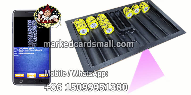 350 chip tray playing cards scanning camera