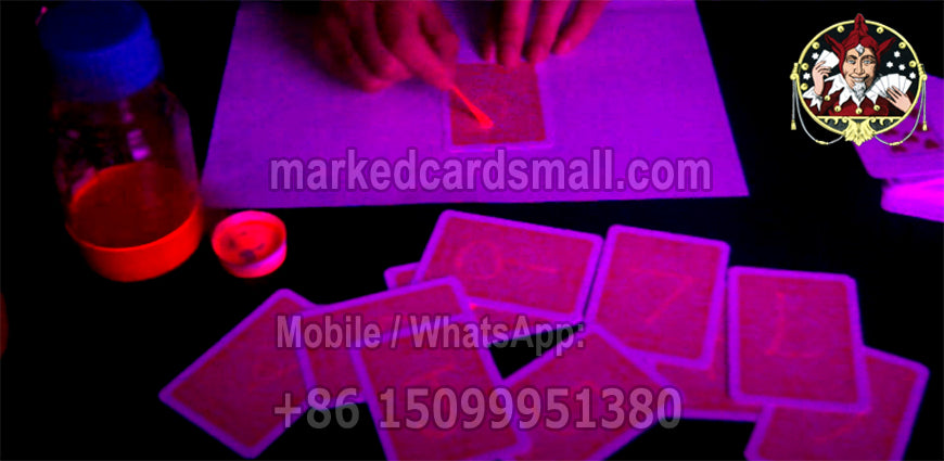 marking cards with luminous invisible ink kit