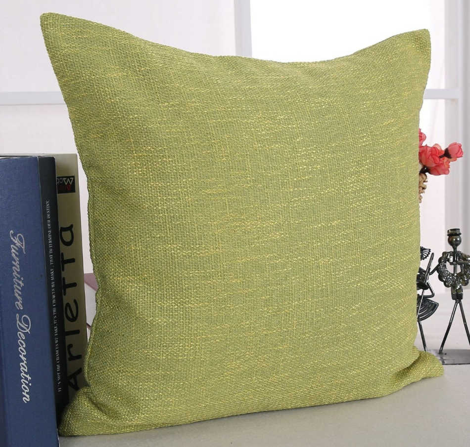 faux linen pillow cover