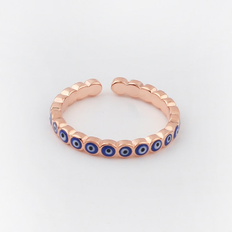 Rainbow Evil Eye Ring