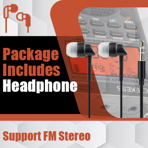 Retekess TR110ラジオ、BCLラジオ、アマチュア無線愛好家向け ポータブル SSB 短波ラジオ、フルバンド ラジオ AM FM 短波エアバンド CB、NOAA 天気予報、FM ステレオ、時計、スリープ タイマー、1000 プリセット ステーション