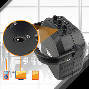 拡声器 マイク1本付きスピーカー アンプ内蔵スピーカー 会議 セミナー イベント街頭 学校行事スピーチ 2本マイク