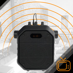 拡声器 マイク1本付きスピーカー アンプ内蔵スピーカー 会議 セミナー イベント街頭 学校行事スピーチ 2本マイク