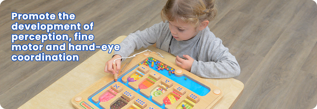 Promote the development of perception, fine motor and hand-eye coordination