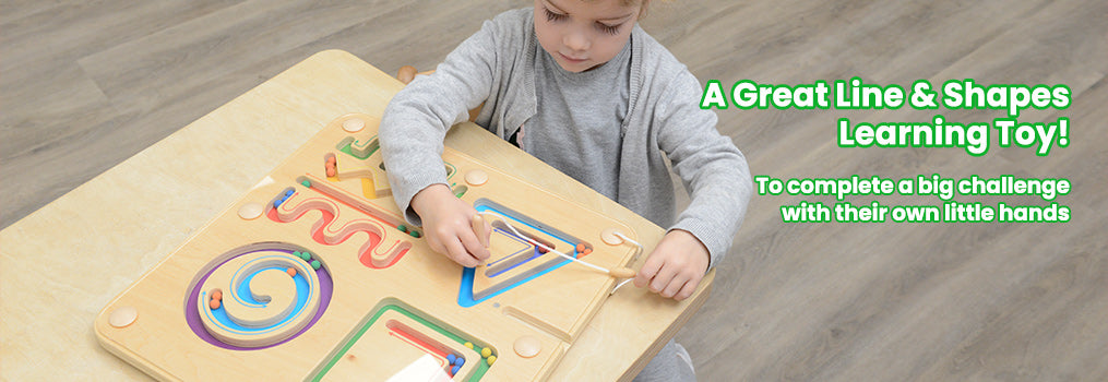 A Great Line & Shapes Learning Toy!