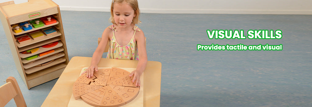 VISUAL SKILLS Provides tactile and visual stimulation