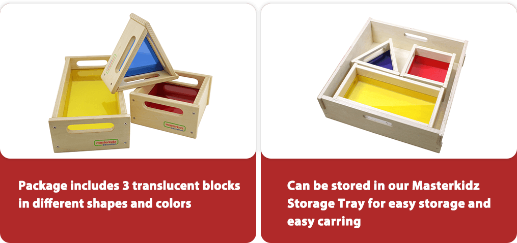 Can be stored in our Masterkidz Storage Tray for easy storage and easy carring