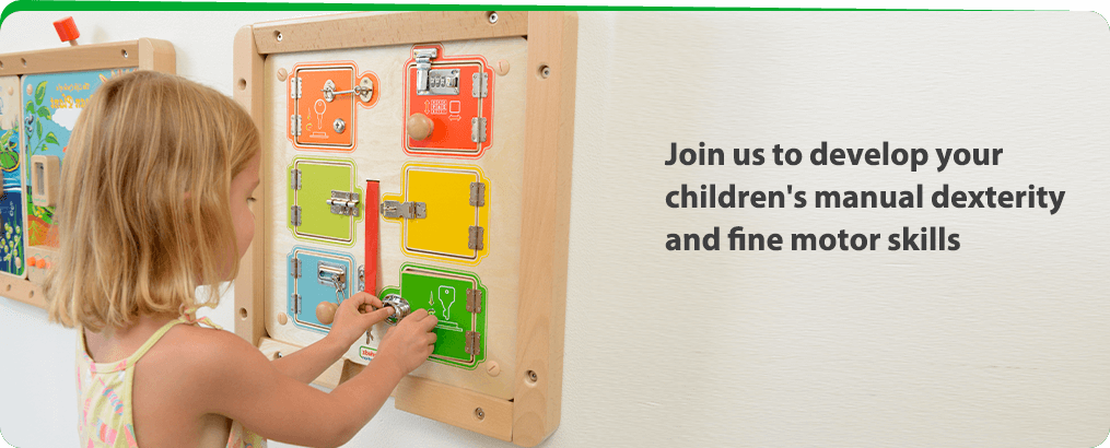 Join us to develop your children's manual dexterity and fine motor skills