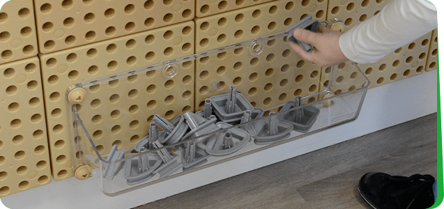 A must-have for various accessories and a reminder of putting things in order for kids