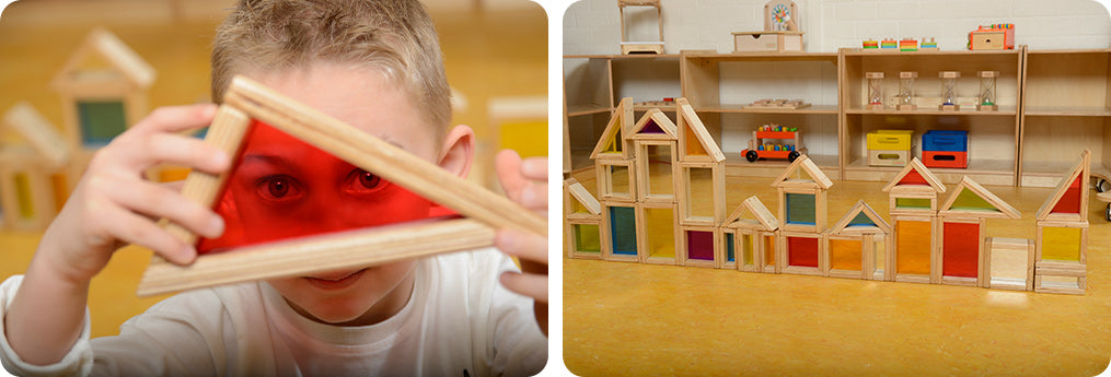 Children can see their appearance, expressions and actions through the mirror block, which helps to enhance their self-awareness and confidence