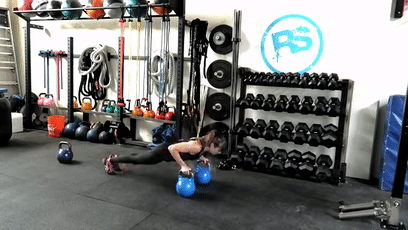 Double Kettlebell Push Up To Dip