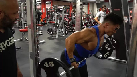 barbell rows