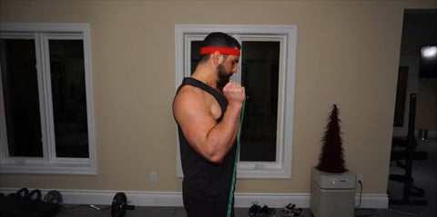 Band bicep curls