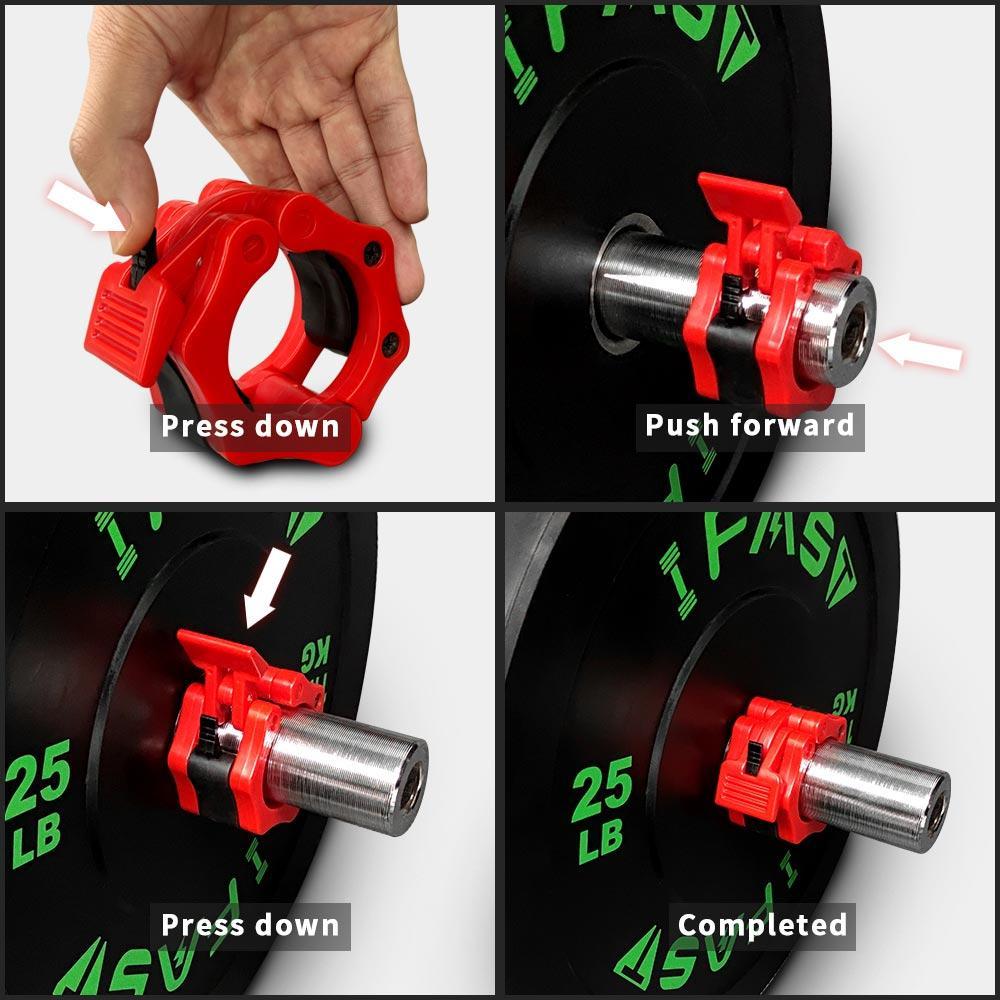 OLYMPIC BARBELL CLAMP use method