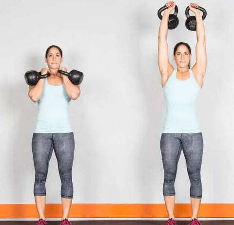 kettlebells press up