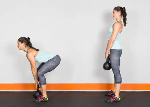 kettlebells deadlift