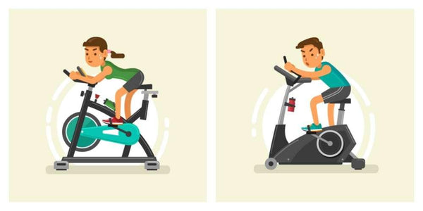 stationary bike vs spinning bike