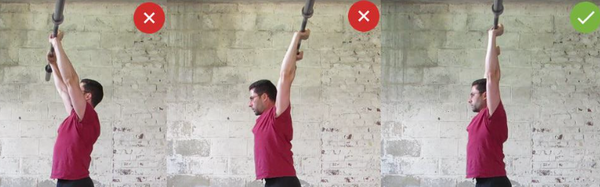 The range of pushing up