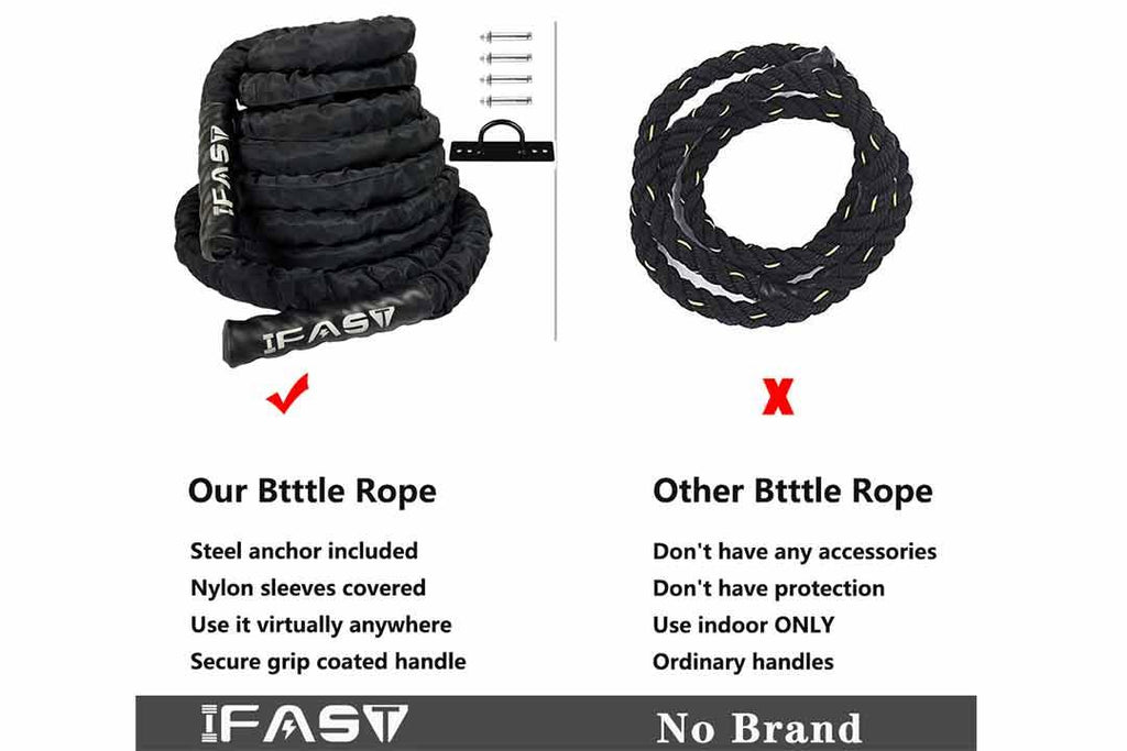 IFAST battle rope vs other battle rope