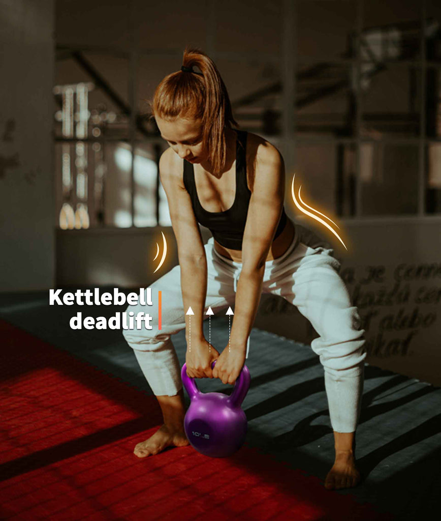 10 lb kettlebells deadlift