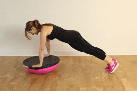 balance ball push-ups
