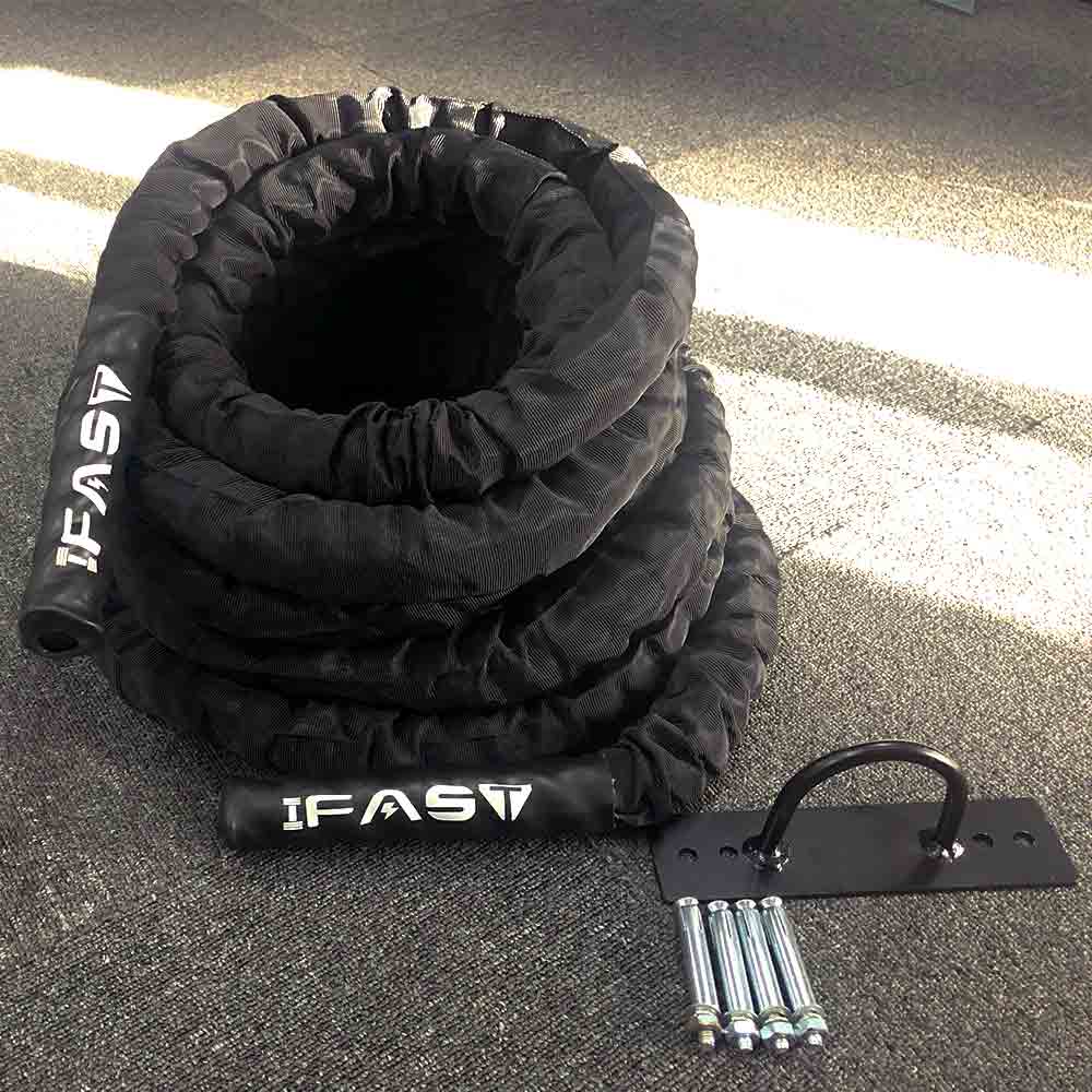 IFAST 1.5 inch black battle rope