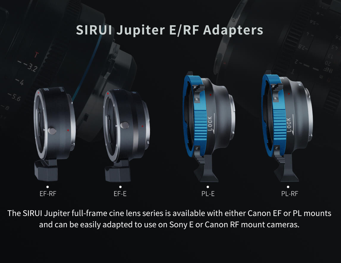 SIRUI Jupiter E/RF Adapters