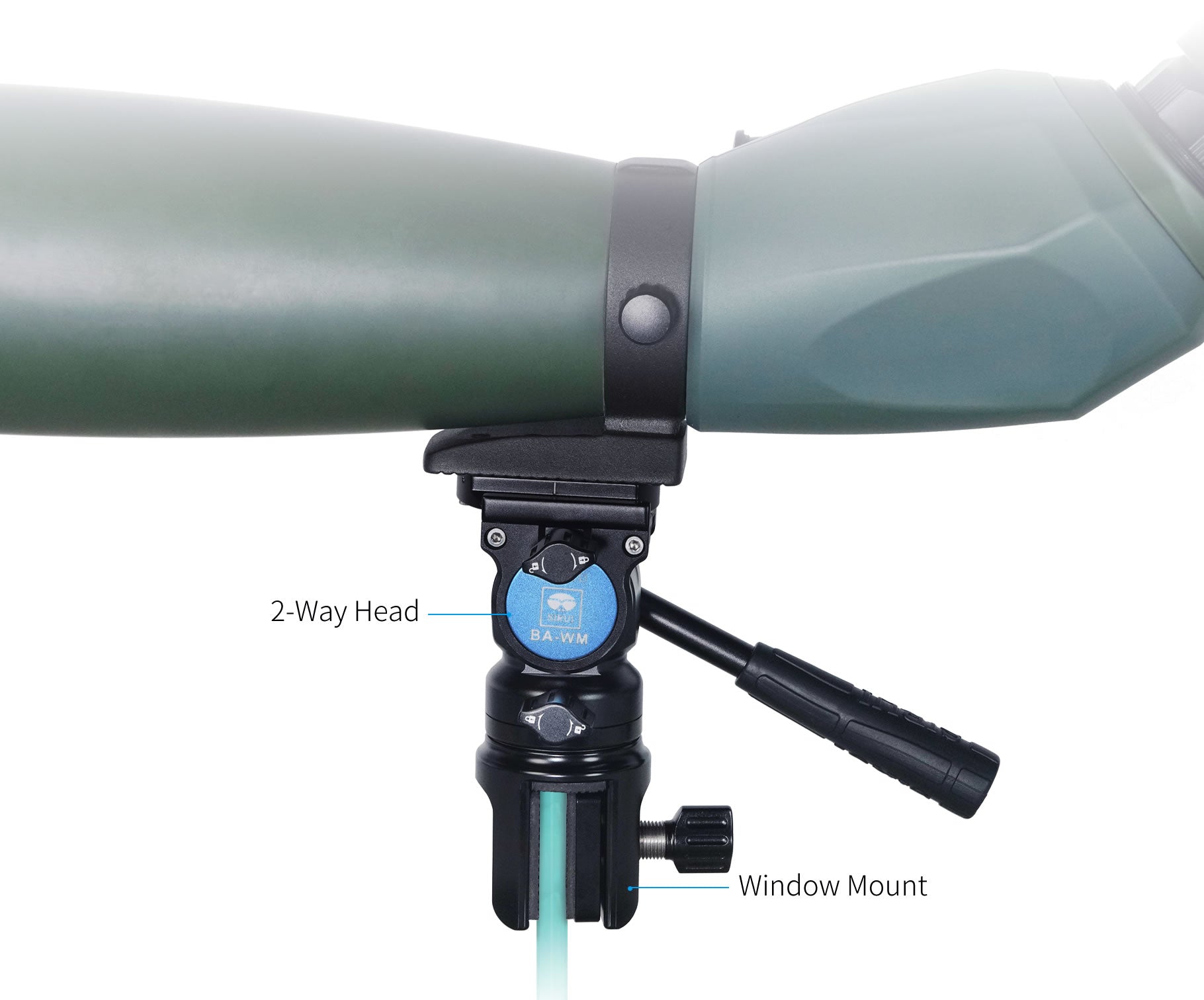 BA-WM Window Mount with 2-Way Head