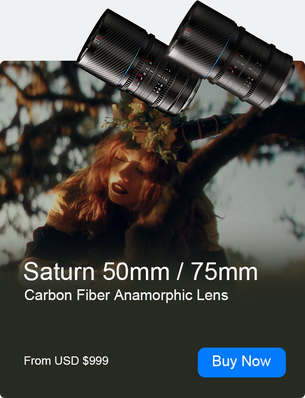 Saturn 50/ 75mm Full-frame Carbon Fiber Anamorphic Lens