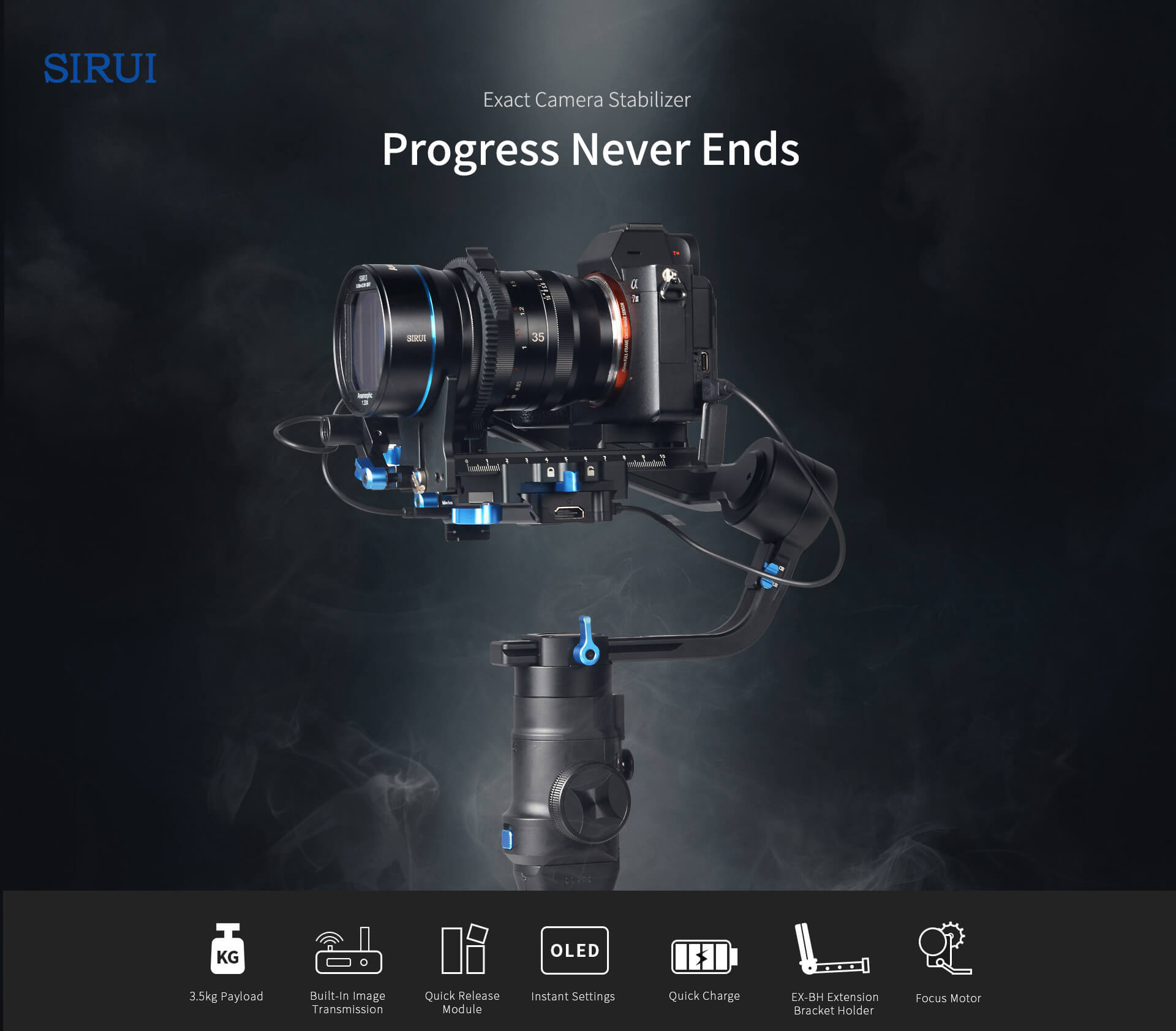 SIRUI 3-axis gimbal stabilizer