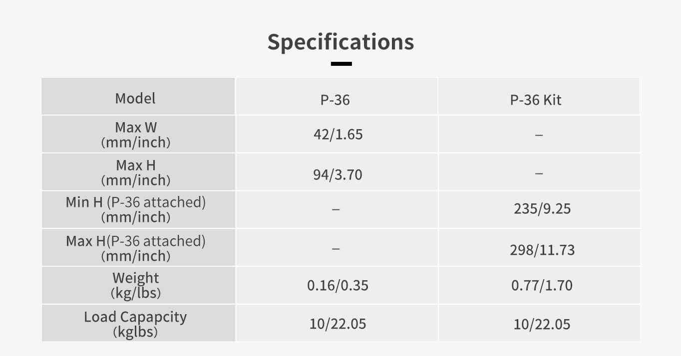 P-36 Adapter P-36 Kit - Tripod Base + Adapter
