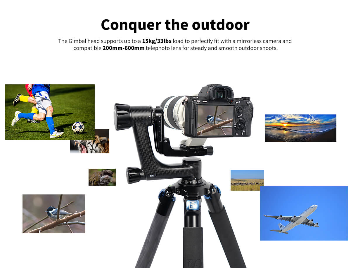 SIRUI PH-Series Carbon Fiber Gimbal Head (PH-10)