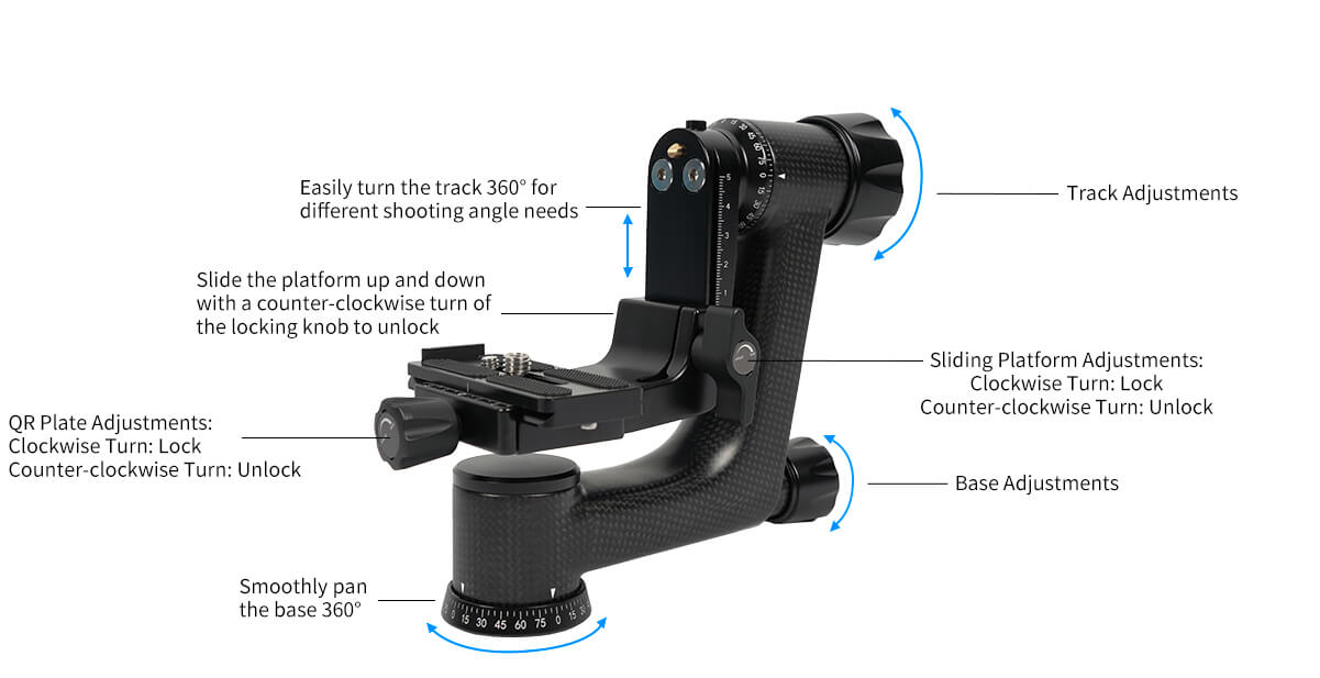 SIRUI PH-Series Carbon Fiber Gimbal Head (PH-10)