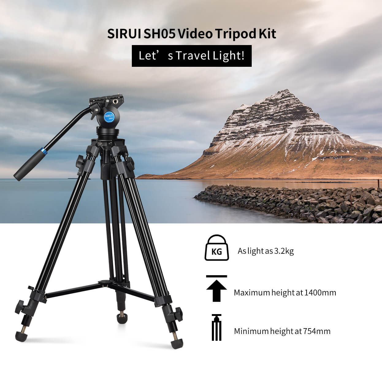 SIRUI SH05 Video Tripod Kit