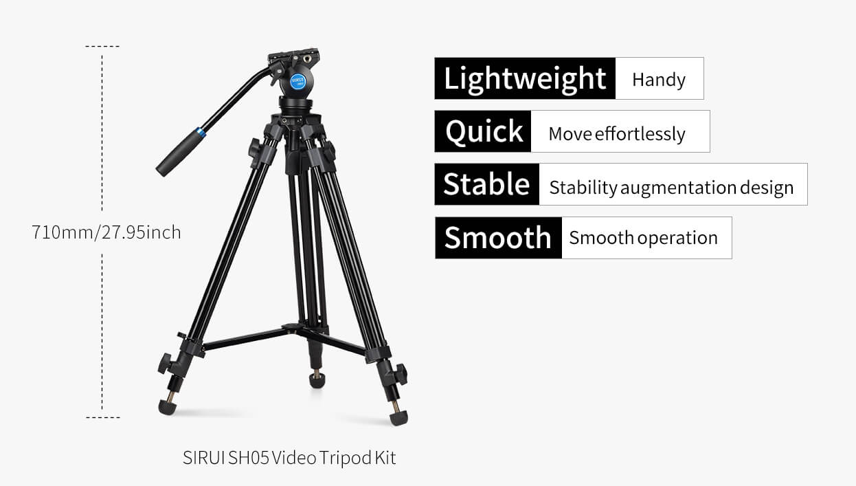 SIRUI SH05 Video Tripod Kit