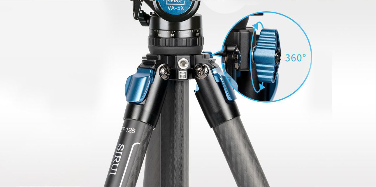 SIRUI Standard Series Carbon Fiber Tripod Kit ST-124+VA-5 ST-125+VA-5