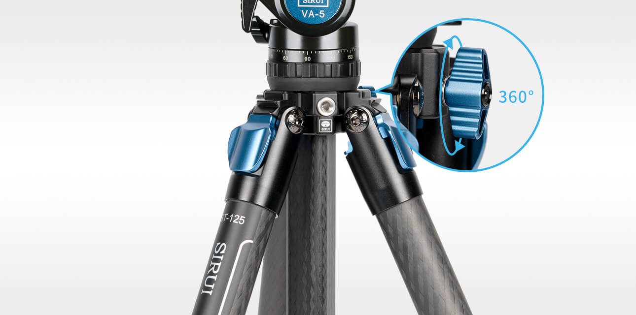 SIRUI Standard Series Carbon Fiber Tripod Kit ST-124+VA-5 ST-125+VA-5
