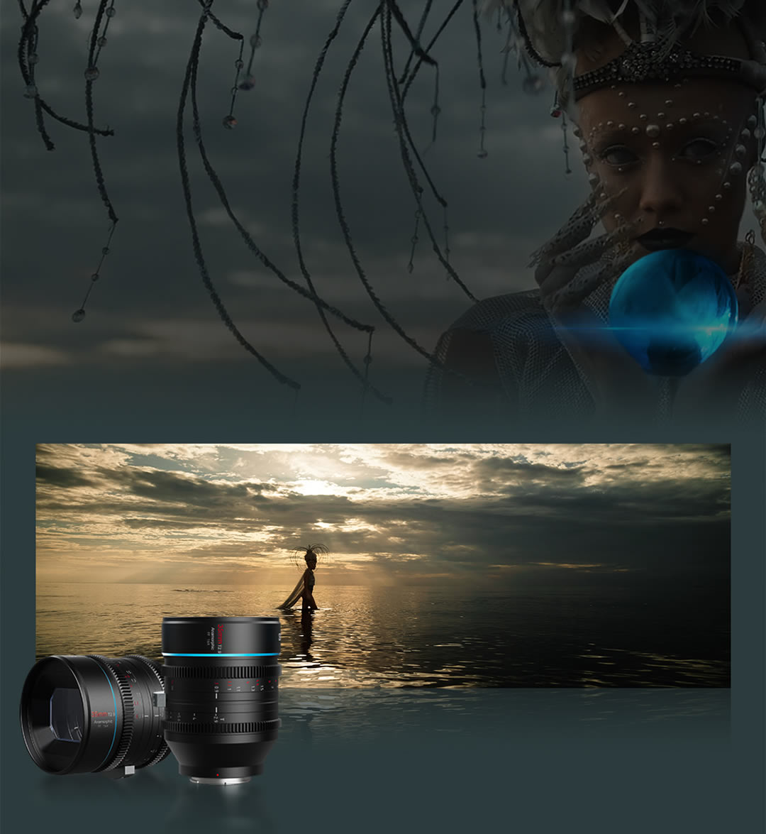 Obiettivo Anamorfico SIRUI 100mm T2.9 1.6x Full-frame – Bokeh Ovale E Bagliori Blu Per Cinema (Z-Mount)