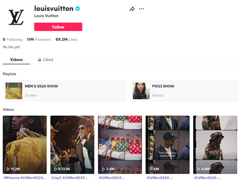 Louis Vuitton hits 10 million subscribers on TikTok