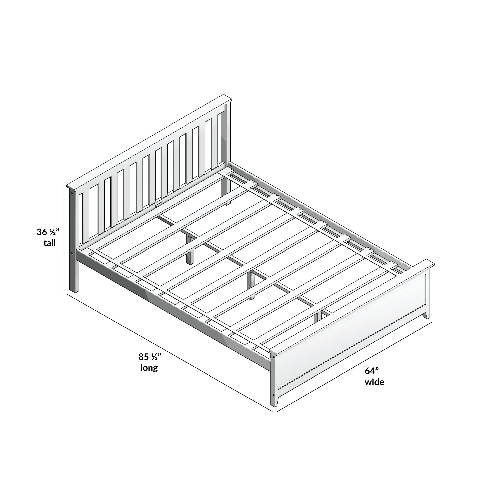 Classic Queen Bed + Underbed Storage