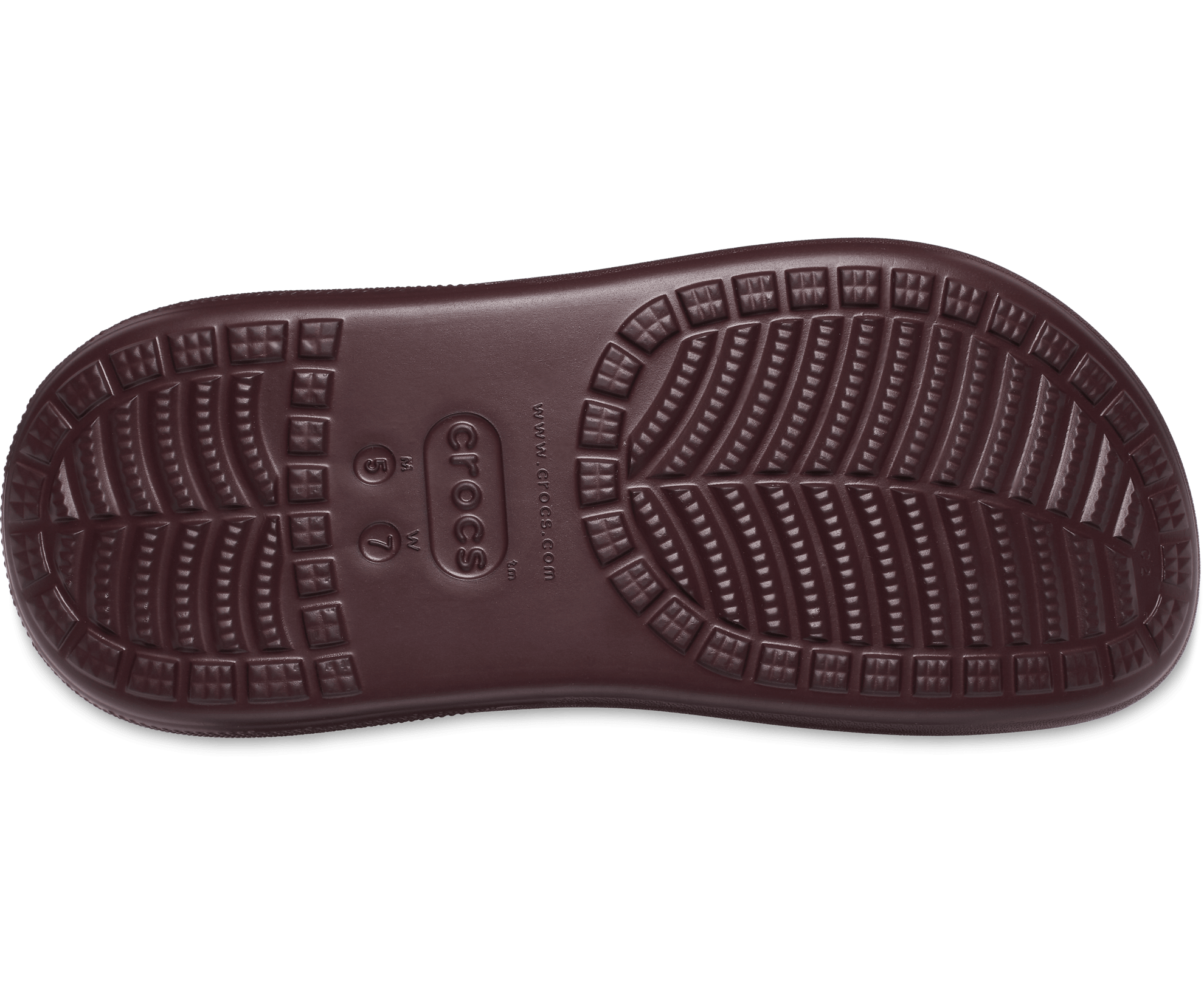 Crocs Unisex Classic Crush Clog - Dark Cherry