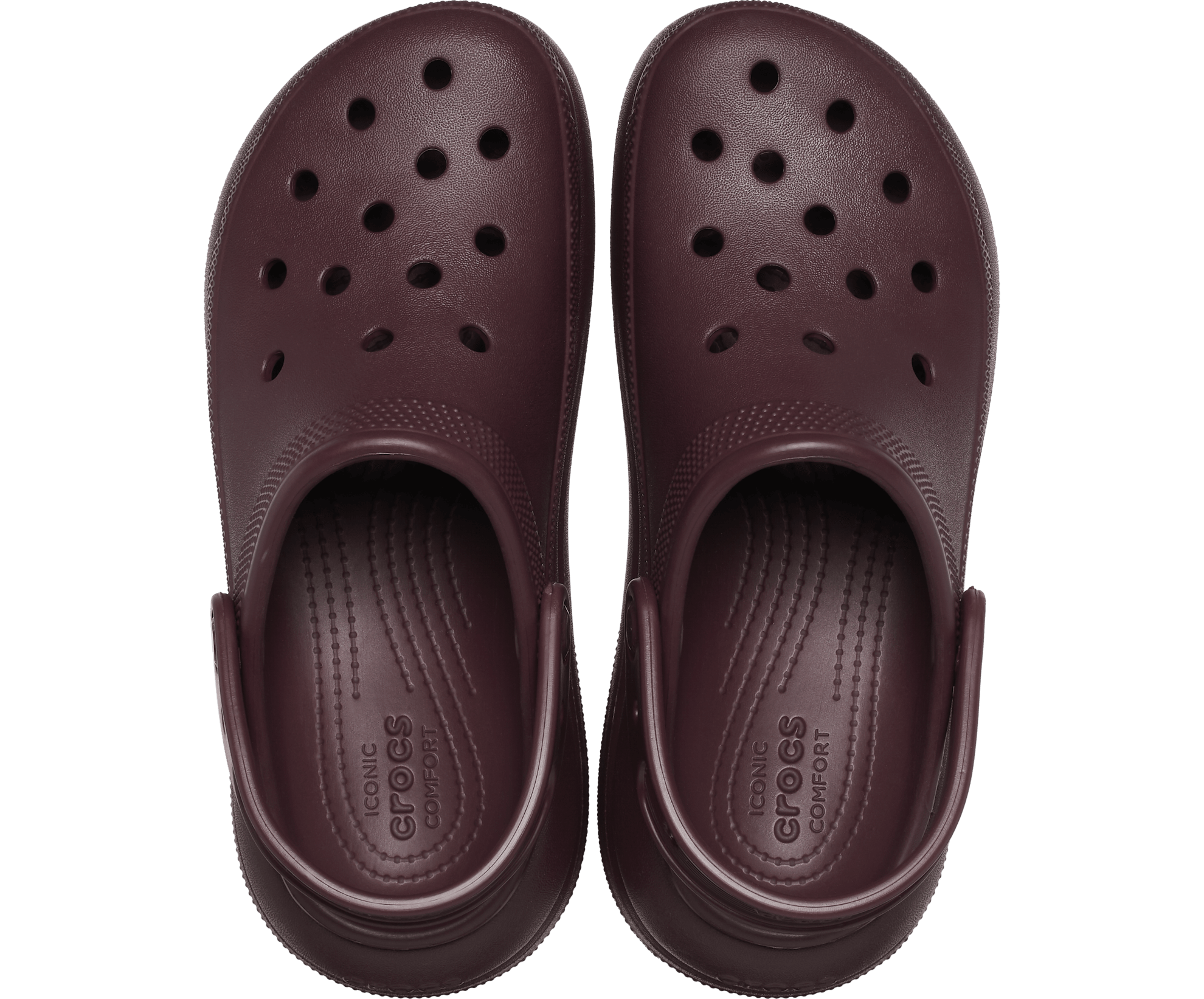 Crocs Unisex Classic Crush Clog - Dark Cherry