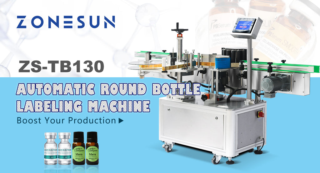Boost Your Production with ZONESUN ZS-TB130 Automatic Round Bottle Labeling Machine