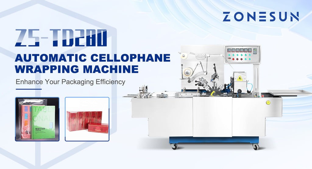 Enhance Your Packaging Efficiency with the ZONESUN ZS-TD280 Automatic Cellophane Wrapping Machine