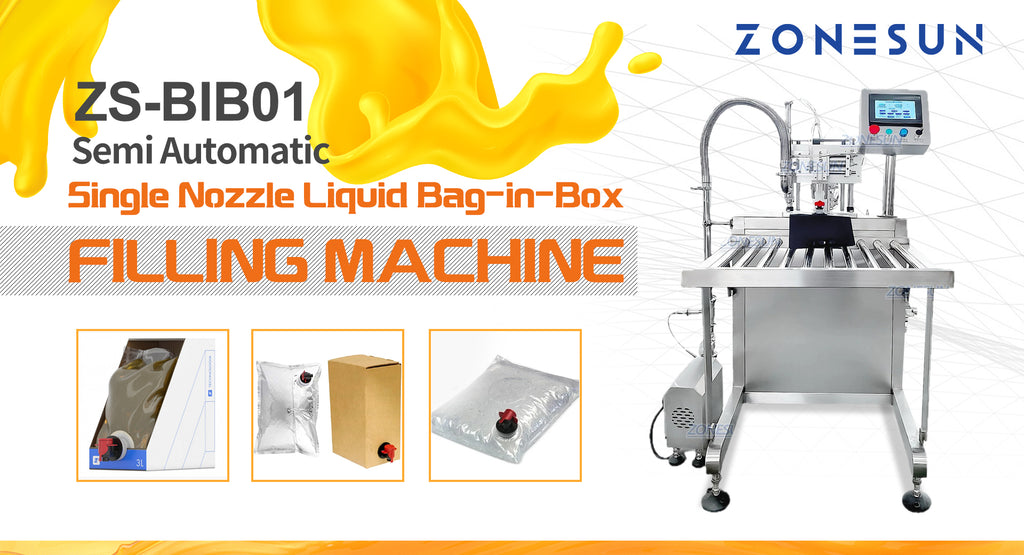 ZONESUN ZS-BIB01 Semi Automatic Single Nozzle Liquid Bag-in-Box Filling Machine